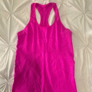 pink lululemon swiftly tech tank top